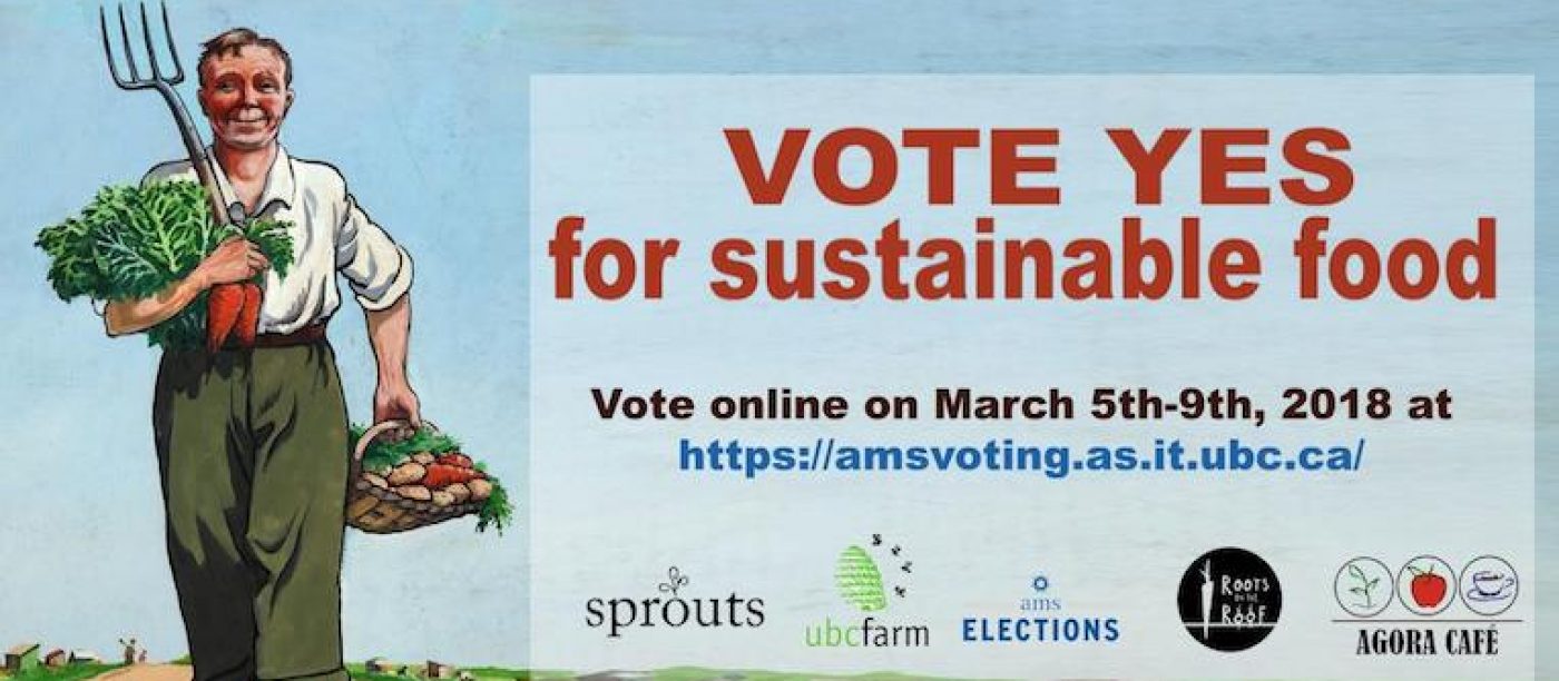 Vote YES for sustainable food!